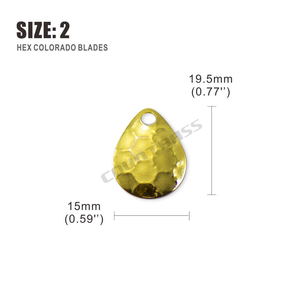 Countbass 50pcs Size 2-5 Gold  - Quality Fishing Equipment review and price